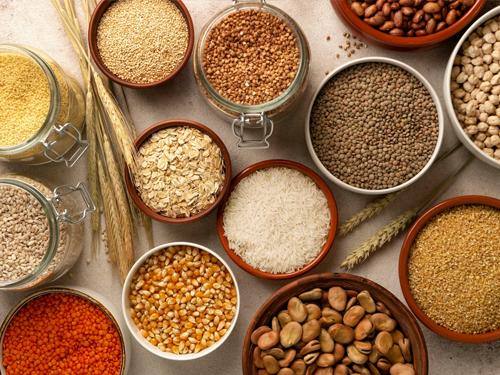 Grains, pulses and seeds